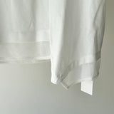 【ハモミシノオトナフク】Tulle Sleeve & Hem Pullover