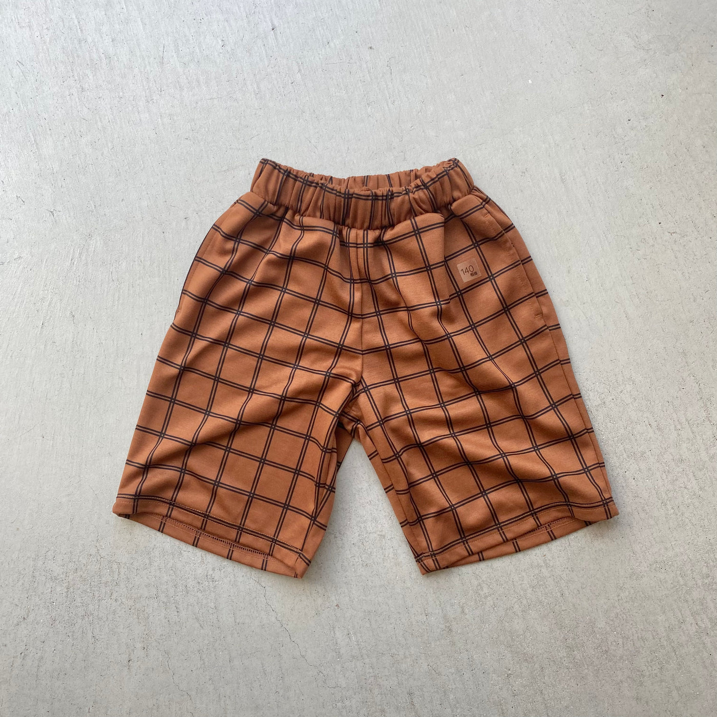 【hamomisi】Line harf pants(110~160)