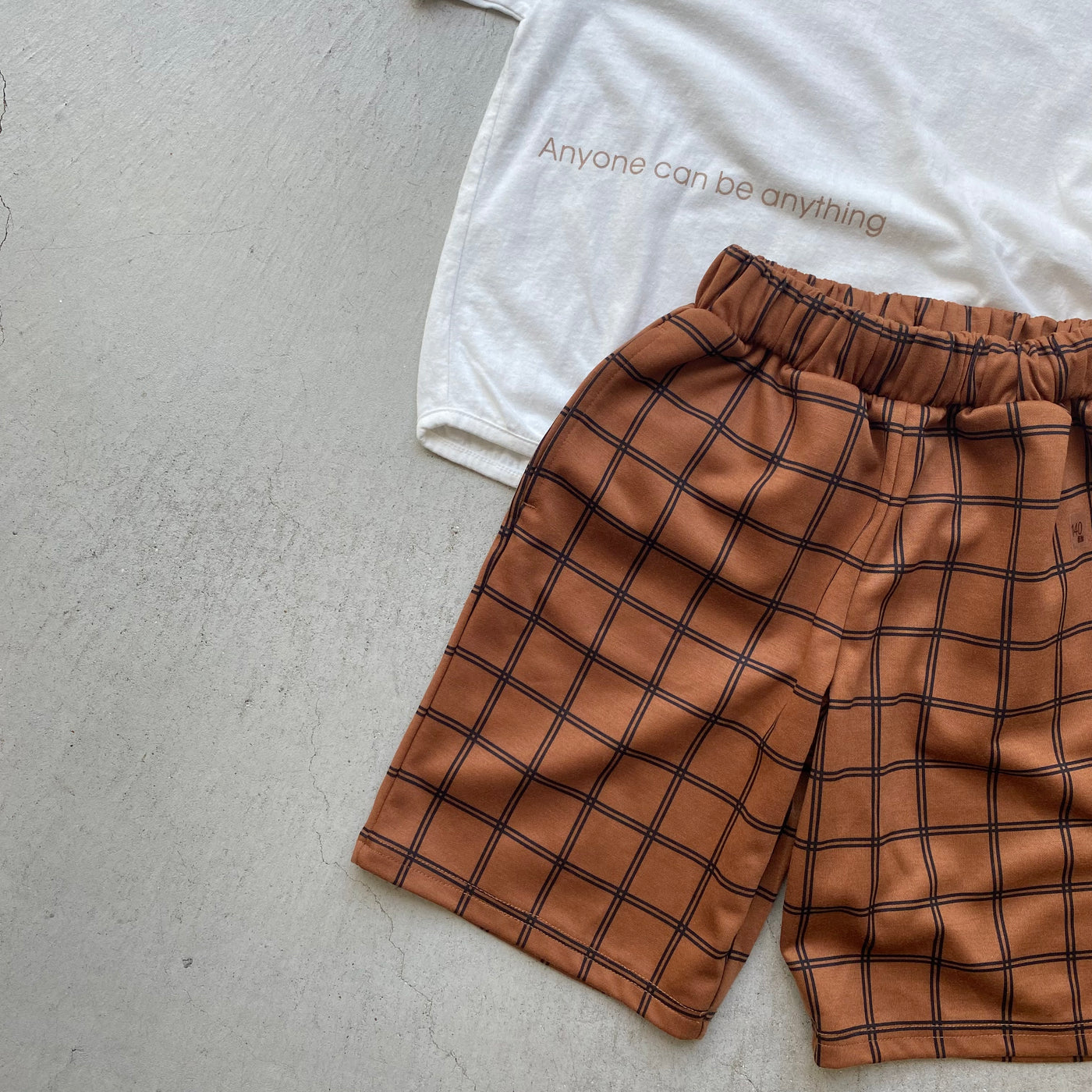 【hamomisi】Line harf pants(110~160)