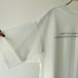 【ハモミシノオトナフク】Cotton Jersey T-Shirt × Tulle