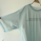 【ハモミシノオトナフク】Cotton Jersey T-Shirt × Tulle