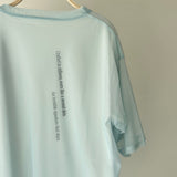 【ハモミシノオトナフク】Cotton Jersey T-Shirt × Tulle