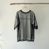 【ハモミシノオトナフク】Cotton Jersey T-Shirt × Tulle