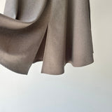 【ハモミシノオトナフク】Linen-Touch Back Slit Camisole