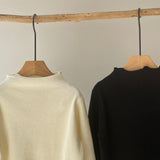 【hamomisi】Rib high neck(120~140)