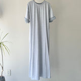 【ハモミシノオトナフク】Cotton Contrast Sleeves OP