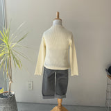 【hamomisi】Rib high neck(120~140)