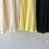 【ハモミシノオトナフク】Washed Poplin Pintuck Flare Skirt