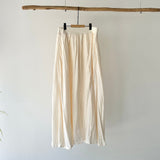 【ハモミシノオトナフク】Washed Poplin Pintuck Flare Skirt