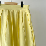 【ハモミシノオトナフク】Washed Poplin Pintuck Flare Skirt