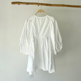 【ハモミシノオトナフク】Pearl Button Dolman Blouse