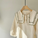 【hamomisi】Big collar blouse(90.120.130)