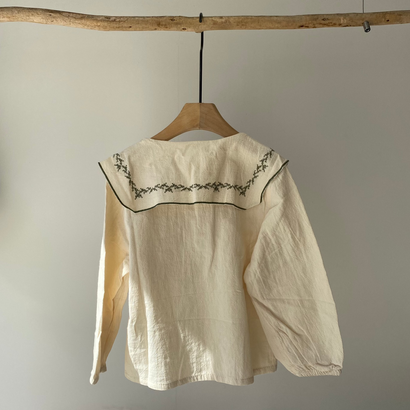 【hamomisi】Big collar blouse(90.120.130)