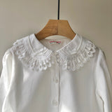 【hamomisi】Kids frilled blouse(110)
