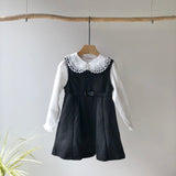 【hamomisi】Kids knit jumper skirt(120.130)