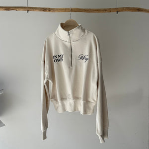 【ハモミシノオトナフク】Half Zip Sweatshirt