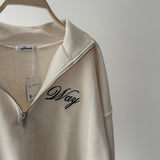 【ハモミシノオトナフク】Half Zip Sweatshirt