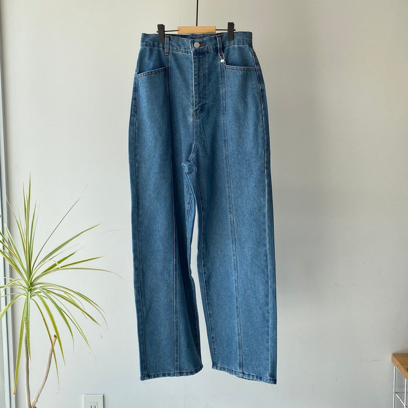 【ハモミシノオトナフク】Center-switched semiwide pants