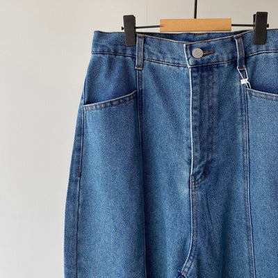 【ハモミシノオトナフク】Center-switched semiwide pants