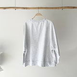 【ハモミシノオトナフク】Wide sleeve logo print PO