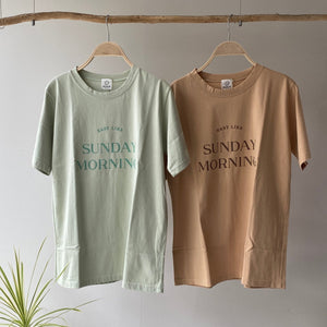 【ハモミシノオトナフク】Lettering loose fit T-shirt