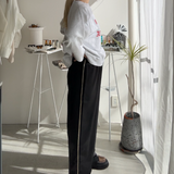 【ハモミシノオトナフク】Wide sleeve logo print PO