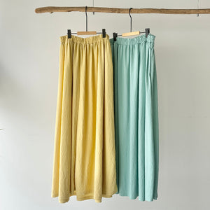 【ハモミシノオトナフク】Cooling Gathered Flare Maxi Skirt