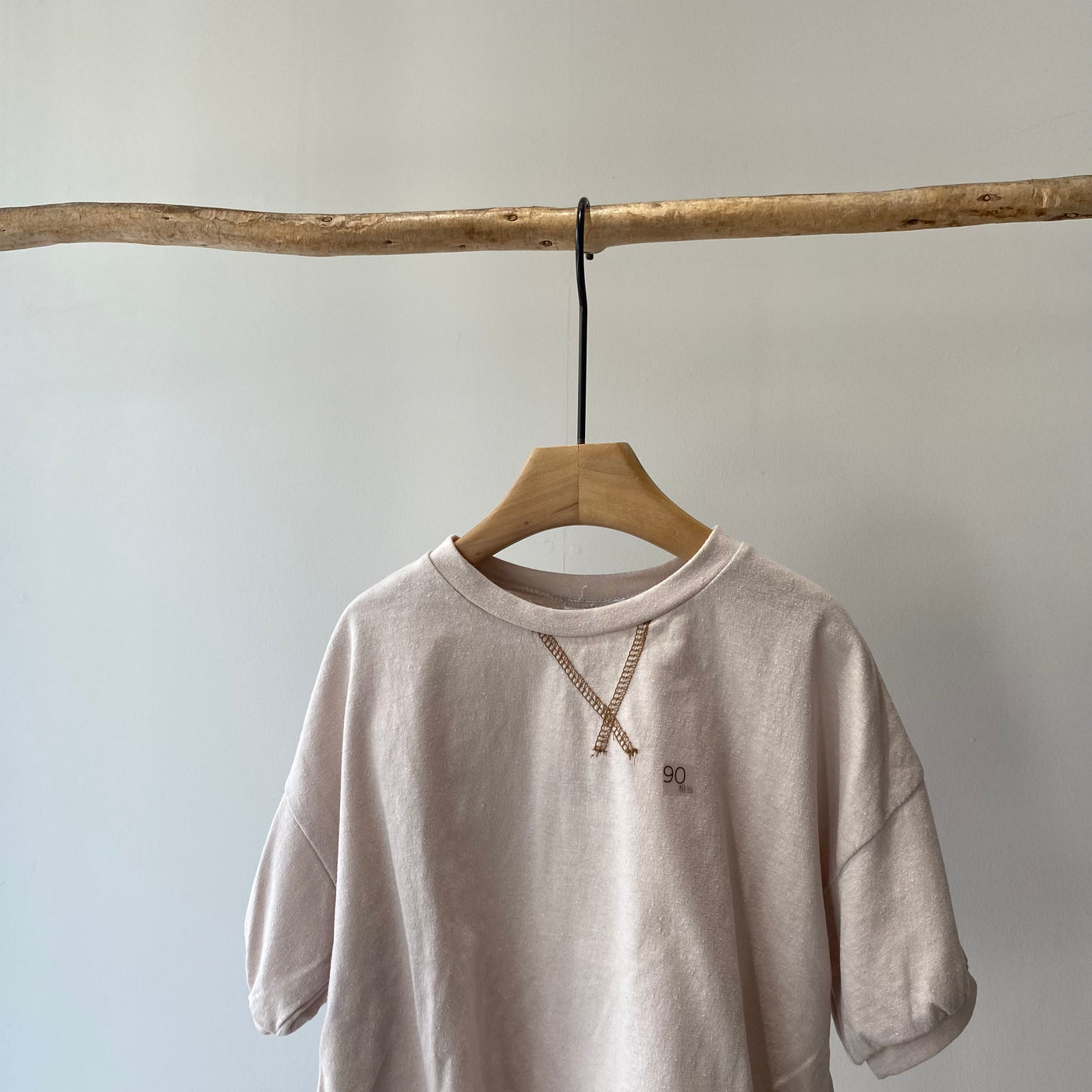 【hamomisi】Rib sleeve T-shirt(80~120)