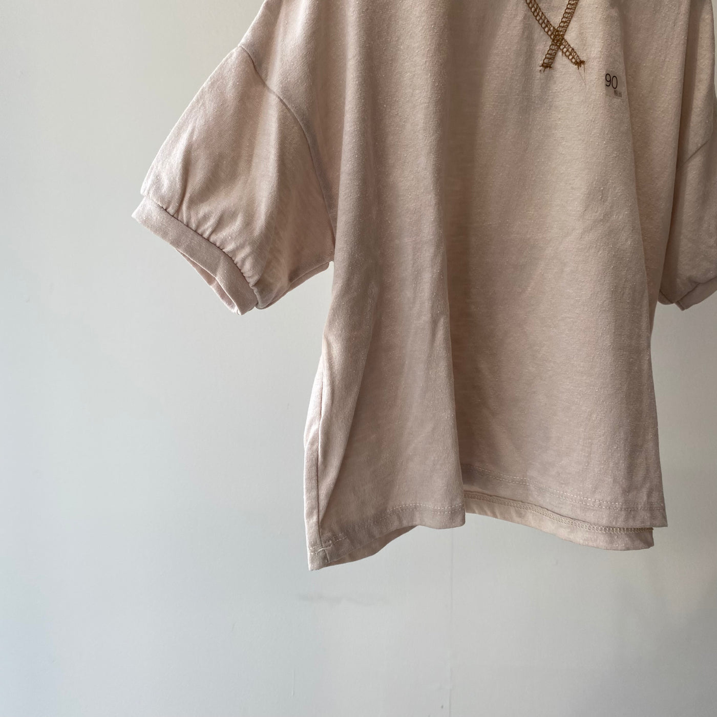 【hamomisi】Rib sleeve T-shirt(80~120)