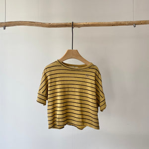 【hamomisi】Pile border t-shirt(80.100.120)