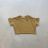 【hamomisi】Pile border t-shirt(80.100.120)