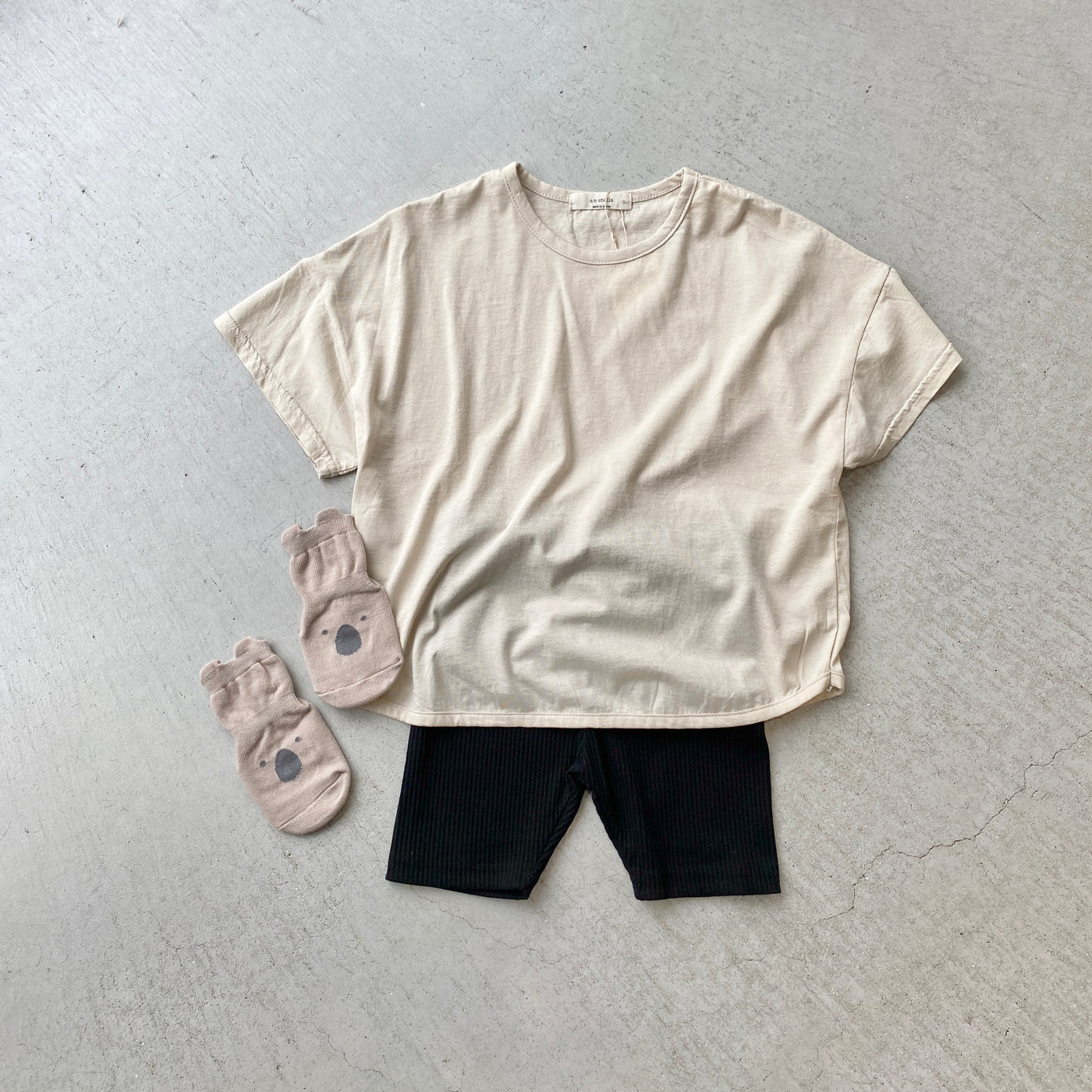 【hamomisi】Cotton Plain t-shirt(90~120)