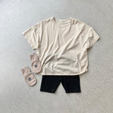 【hamomisi】Cotton Plain t-shirt(90~120)
