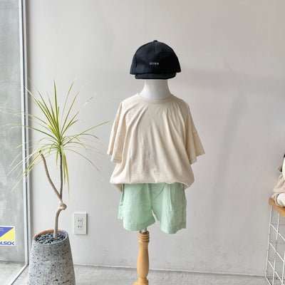 【hamomisi】Cotton Plain t-shirt(90~120)