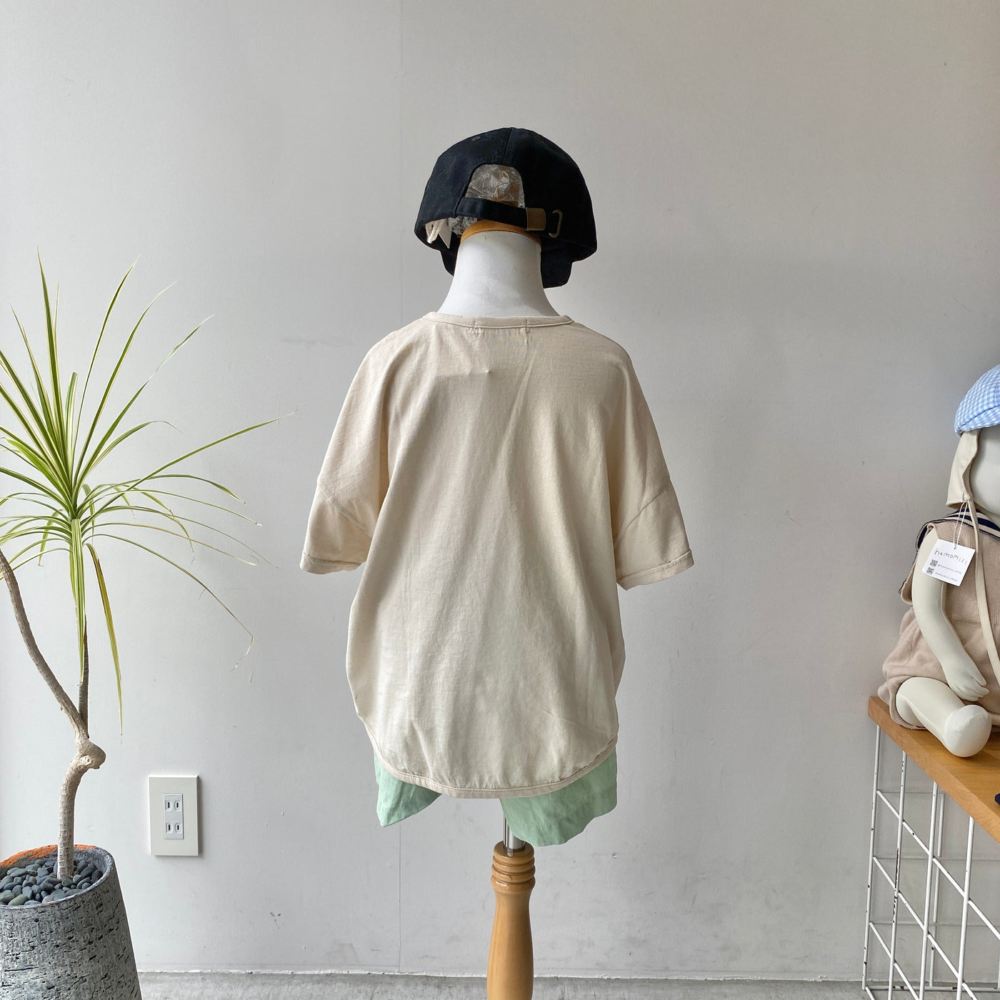 【hamomisi】Cotton Plain t-shirt(90~120)