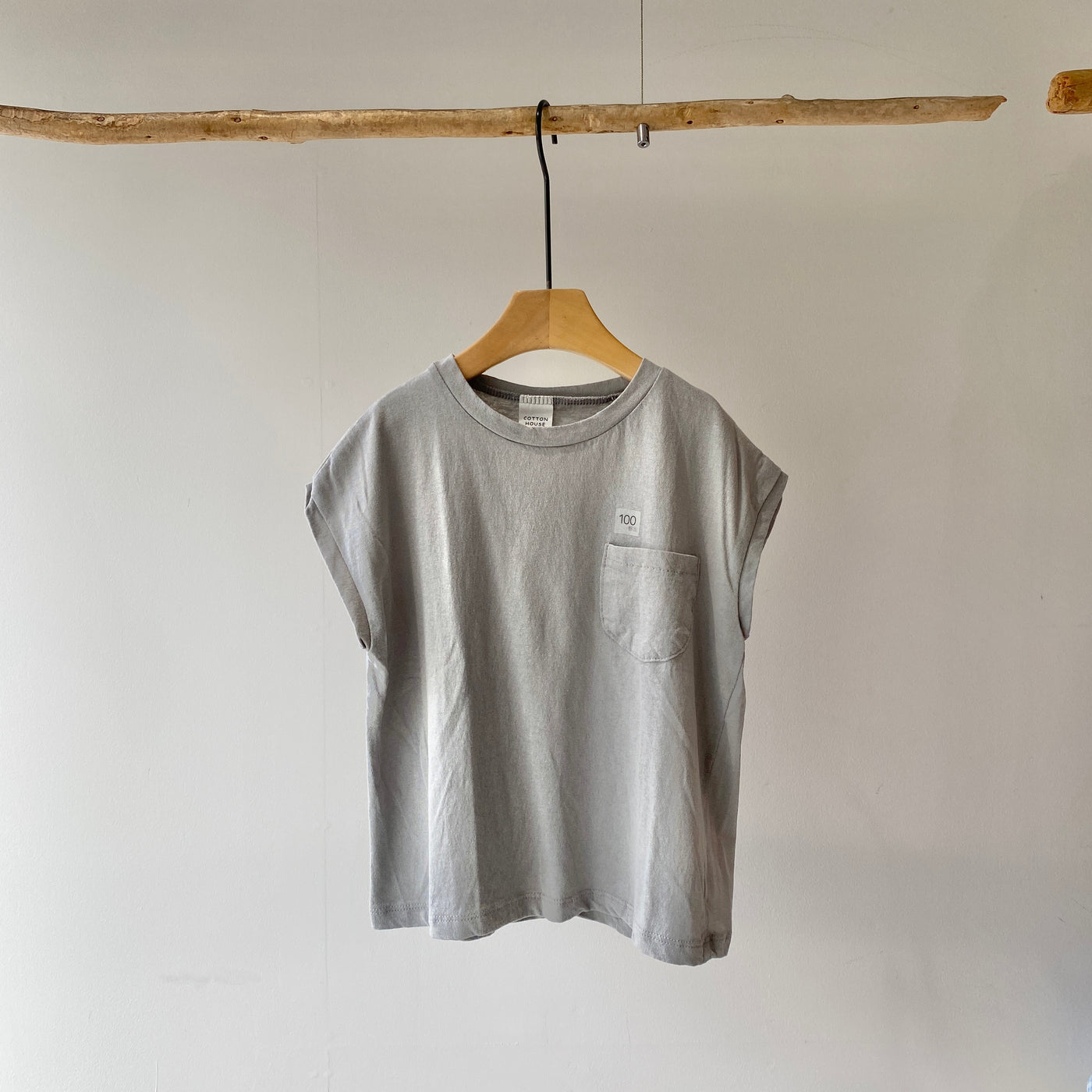 【hamomisi】Simple no sleeve T-shirt(90~120)