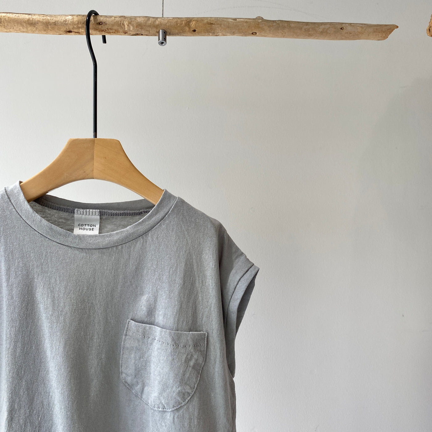 【hamomisi】Simple no sleeve T-shirt(90~120)