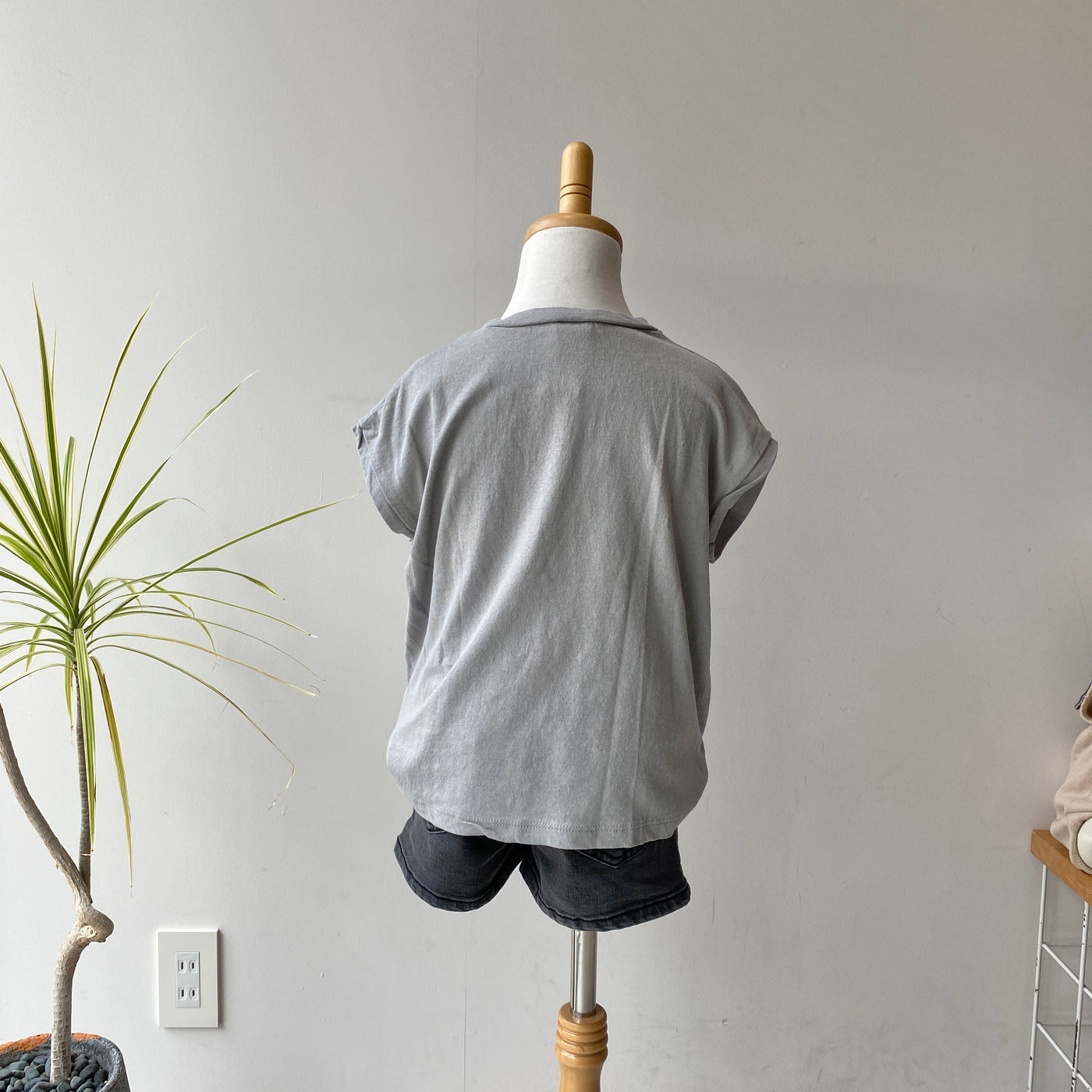 【hamomisi】Simple no sleeve T-shirt(90~120)