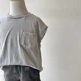 【hamomisi】Simple no sleeve T-shirt(90~120)