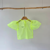 【hamomisi】Puff sleeve blouse(80.90.110)