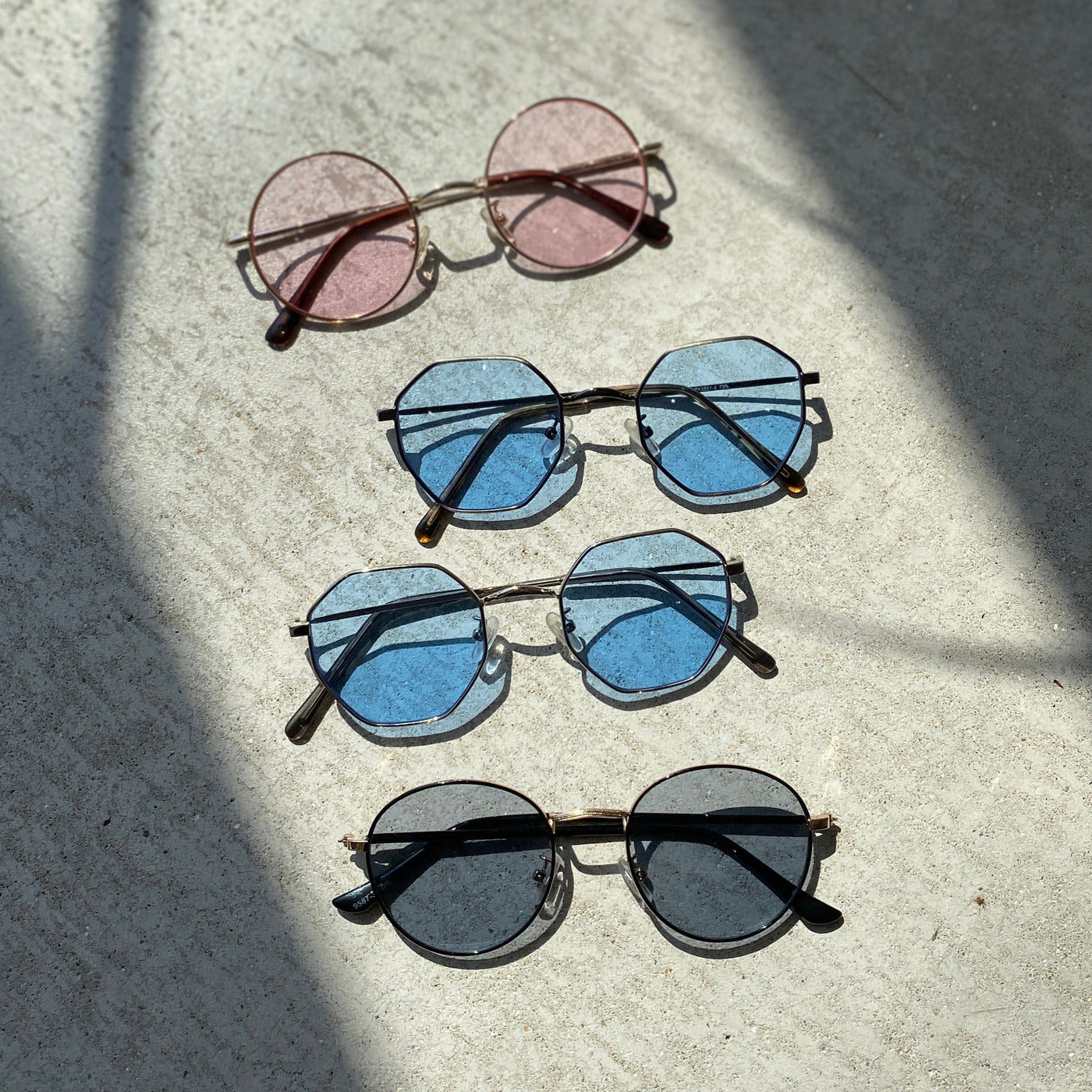 【ハモミシノオトナフク】メタルフレームサングラス　1~4