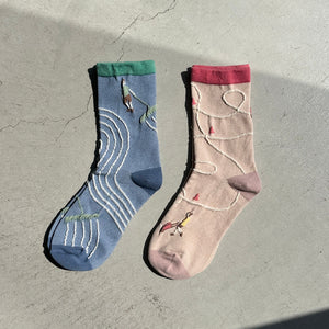 【hamomisi】After-school work crew socks