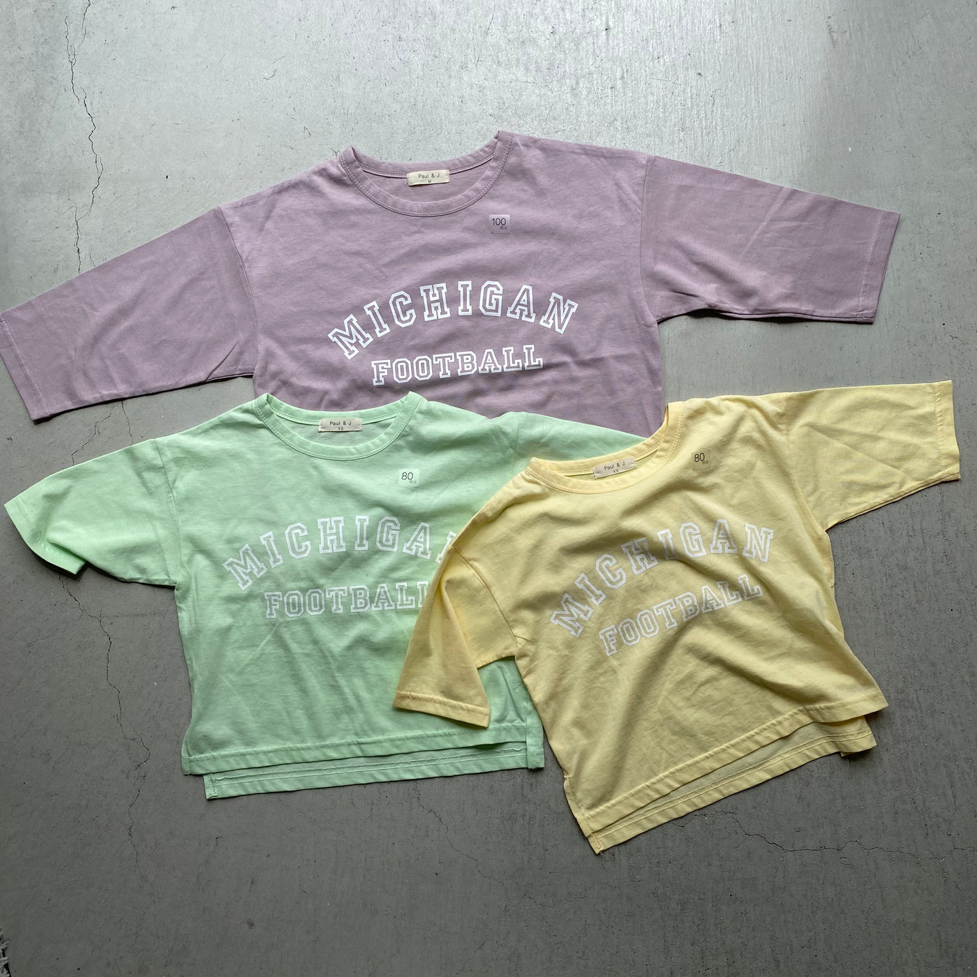 【hamomisi】Plain long T-shirt(80~150)