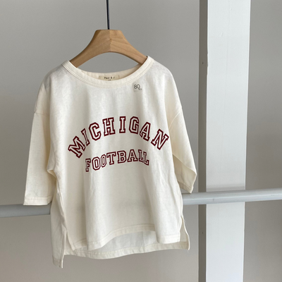 【hamomisi】Plain long T-shirt(80~150)