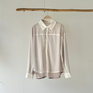 【ハモミシノオトナフク】Layered Blouse