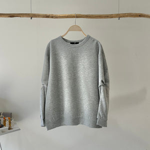 [Hamomishi Adult Clothes] Bonded Sleeve Twist Pullover