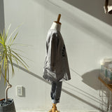 【hamomisi】Long logo sweat shirt (90~130)