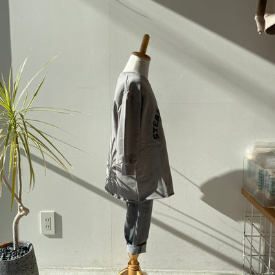 【hamomisi】Long logo sweat shirt (90~130)