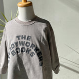 【hamomisi】Long logo sweat shirt (90~130)