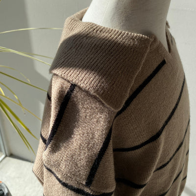 【hamomisi】Stripe knit (90~130)